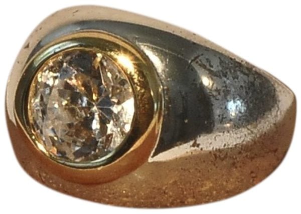 JOSEPH ESPOSITO, GOLD OR SILVER CUBIC ZIRCONIA CENTER RING - Image 4