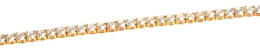 CUBIC ZIRCONIA LARGE ROUND SIGNITY TENNIS BRACELET-.925 STERLING