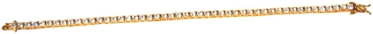 CUBIC ZIRCONIA ROUND SIGNITY TENNIS BRACELET-.925 STERLING SILVE