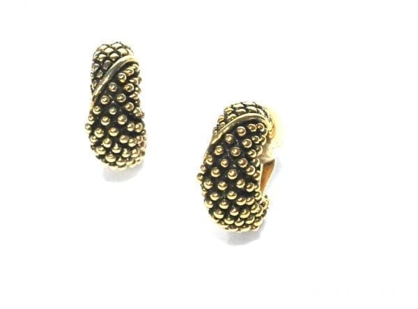 Narrow Bead Clip Earring- GOLD OR SILVER-6797