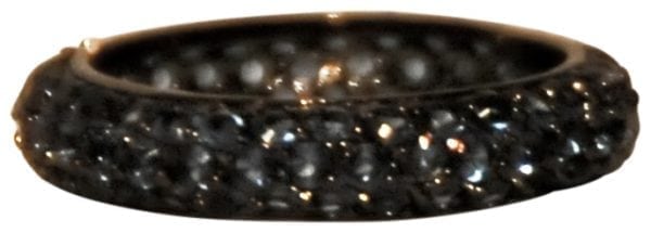 BLACK-Pave Crystal Stack Ring