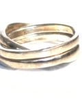 Sterling Silver 3 Band Rolling Ring-Size-6-6975
