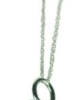 DOG TAG NECKLACE WITH CZ CHAIN-8456