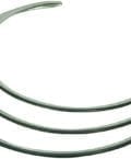KENNETH JAY LANE- 3 ROW OPEN COLLAR NECKLACE-SILVER-0