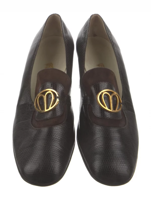 MARK CROSS-BROWN LEATHER LOAFER WITH GOLD ACCENTS-SIZE 8A-NEW, NEVER WORN - Image 3