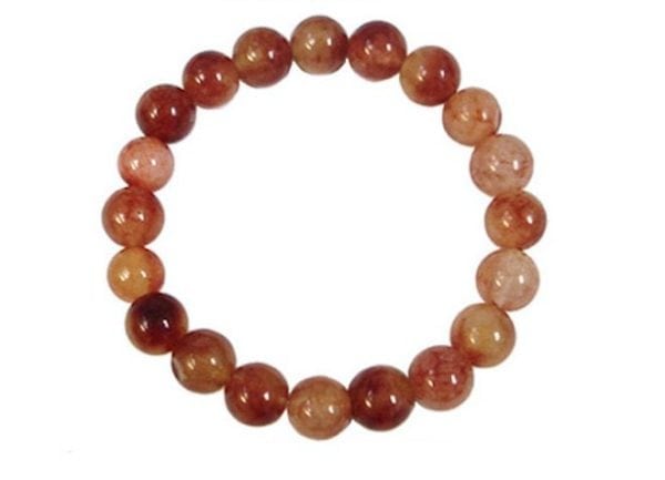 3PCS-SEMI PRECIOUS ROUND STONE STRETCH BRACELETS, CHOOSE: LIGHT, MEDIUM, DARK - Image 4