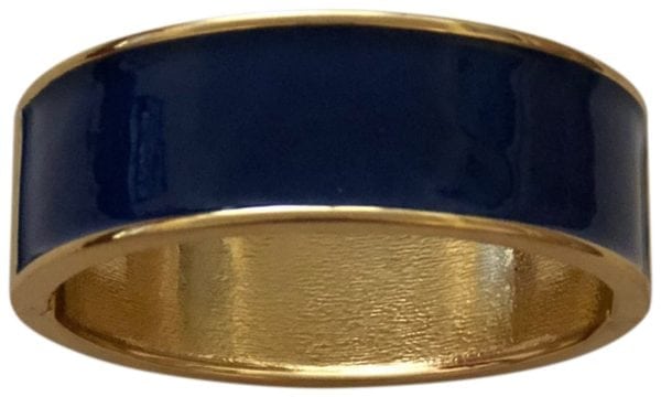 ENAMEL BANGLE BRACELETS, CHOOSE: NAVY, CORAL (ORANGE), OR BEIGE - Image 6