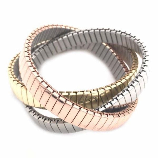 tri color stretch bracelets