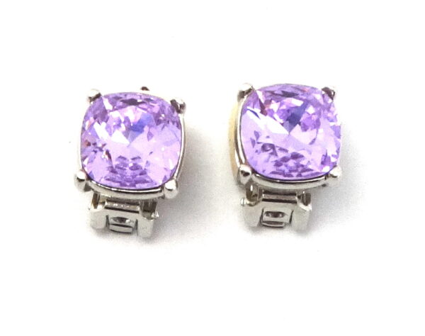 KENNETH JAY LANE, 12MM COLORED CRYSTAL CLIP OR PIERCED EARRINGS - Image 8