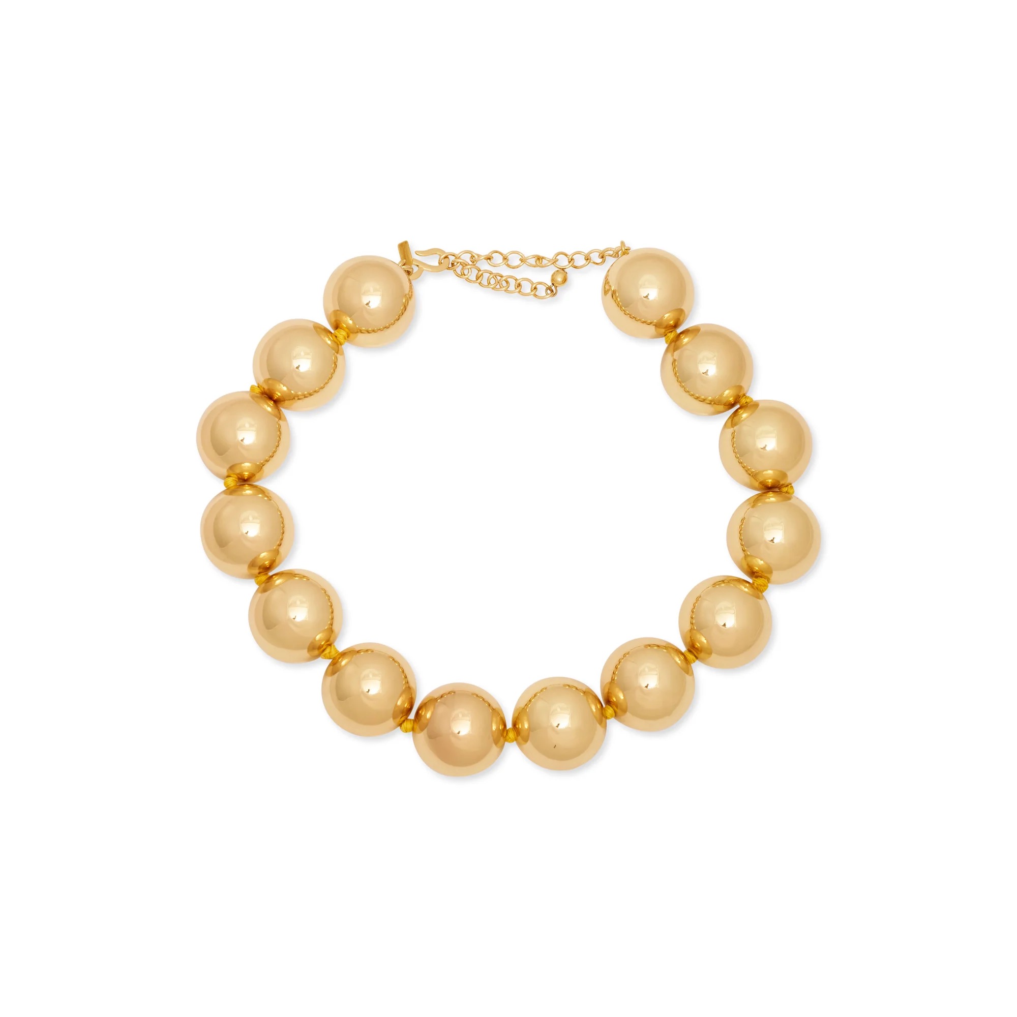 Kenneth Jay Lane, Gold Ball Statement Necklace
