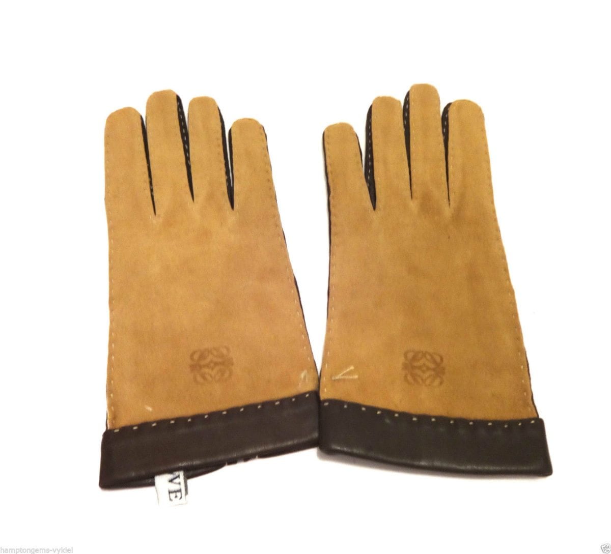 Women's Driving Leather Gloves Camel Brown 