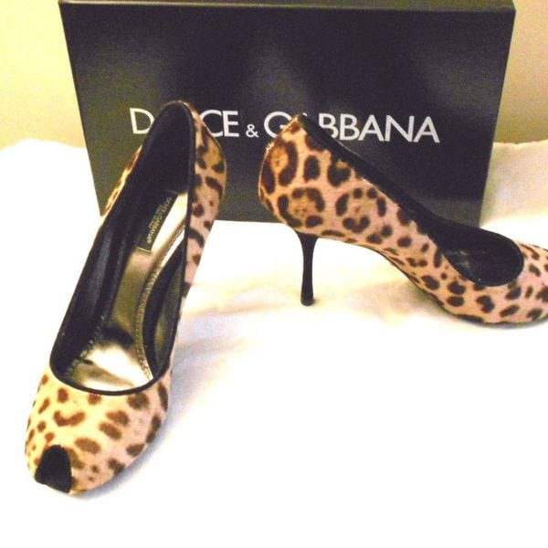 animal print open toe heels