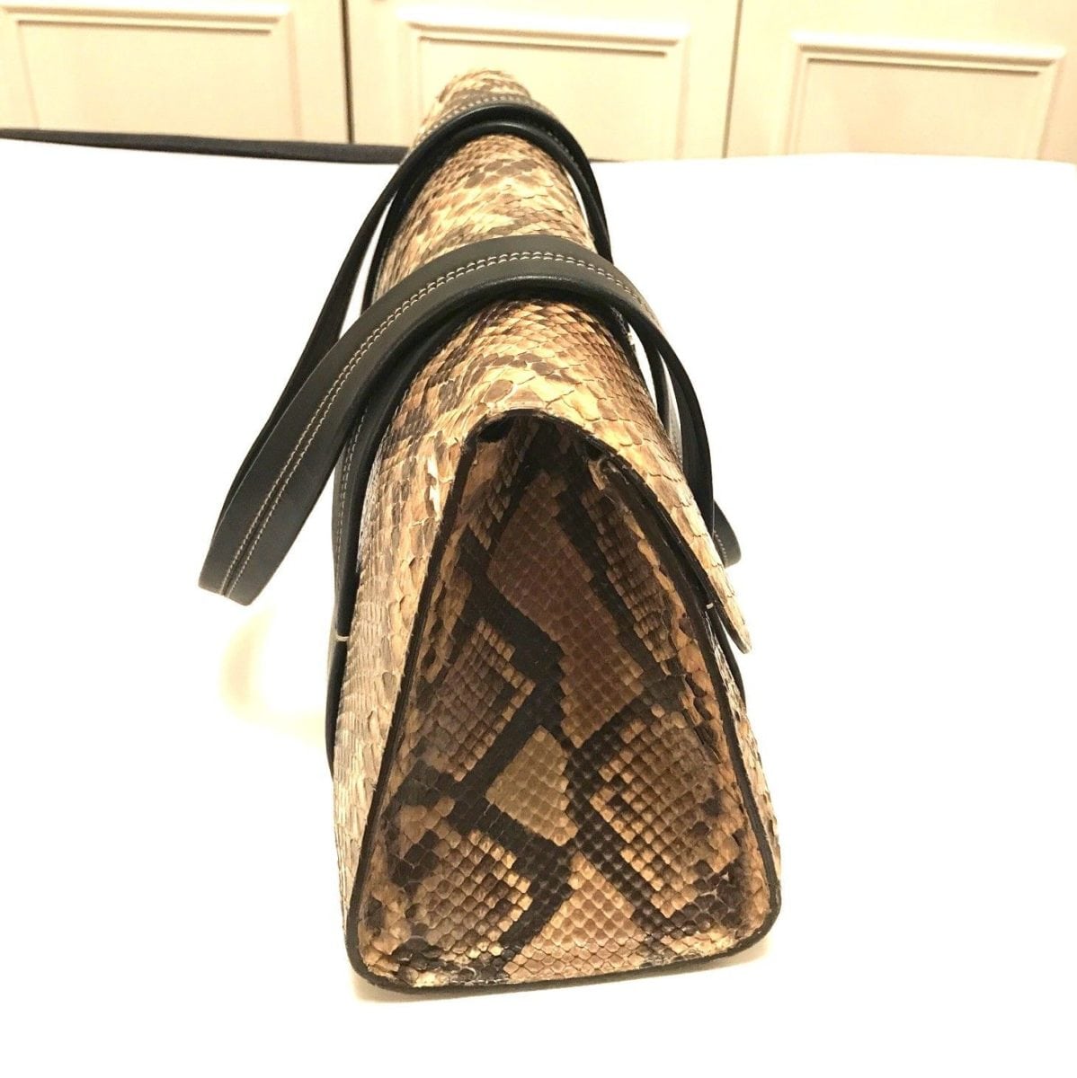 LAMBERTSON TRUEX-SNAKESKIN SHOULDER BAG, GORGEOUS!! - Hampton Gems