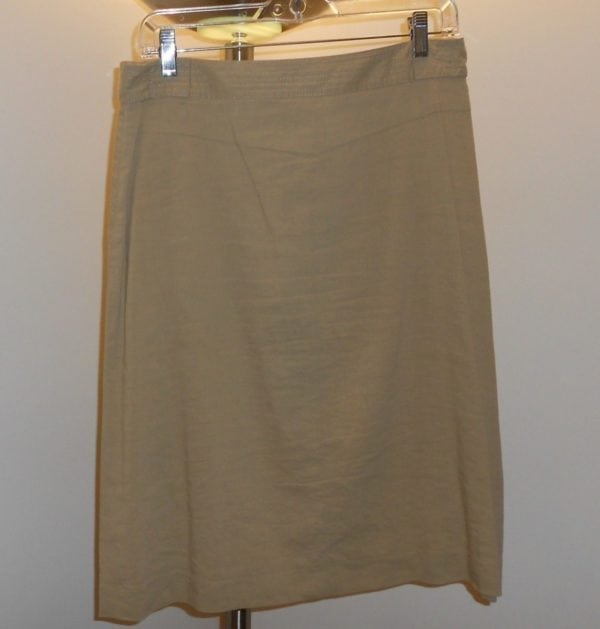 THEORY-BEIGE LINEN SKIRT-FRONT POCKETS AND TIE FRONT-SIZE-6-NEW NEVER WORN - Image 6