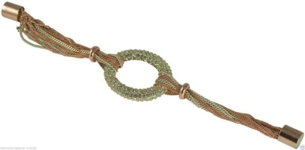 PAVE CRYSTAL OVAL STATION  BRACELET, CHOOSE: SILVER OR GOLD - Image 7