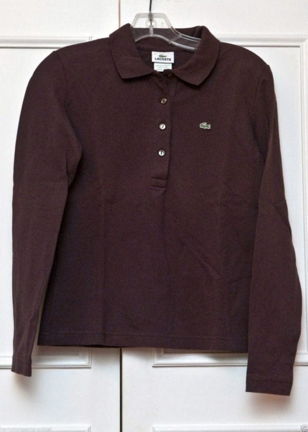 lacoste long sleeve top