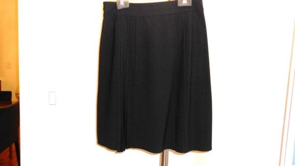 THEORY-BLACK PLEATED FRONT & BACK PANELS SKIRT-SIZE-8-NEW NEVER WORN - Image 5