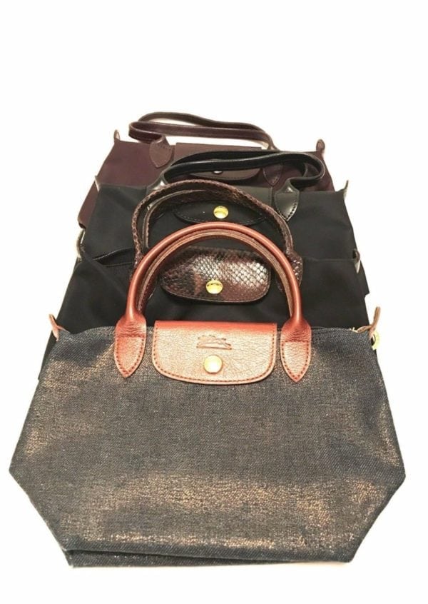 LONGCHAMP-BROWN NYLON HANDBAG. - Image 7