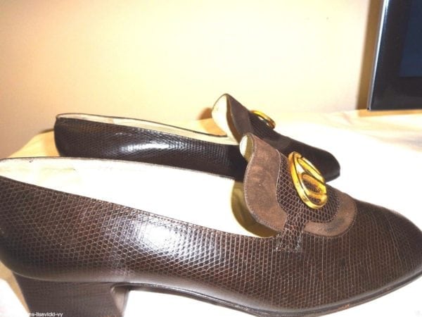 MARK CROSS-BROWN LEATHER LOAFER WITH GOLD ACCENTS-SIZE 8A-NEW, NEVER WORN - Image 7